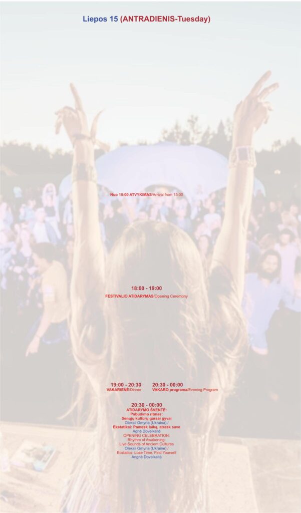 Prema festivalio programa